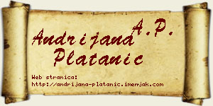 Andrijana Platanić vizit kartica